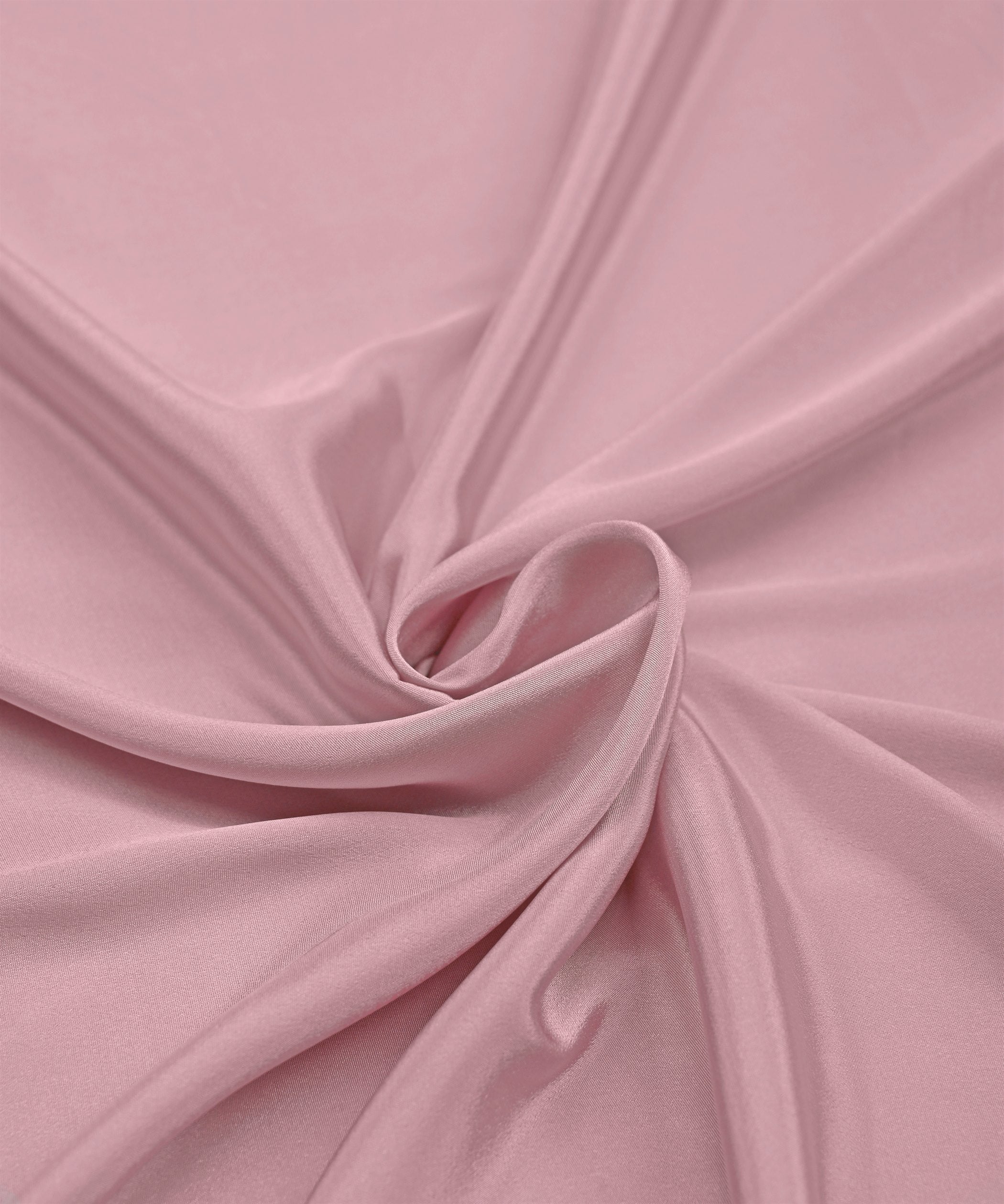 Glossy Peach Plain Dyed Crepe Fabric