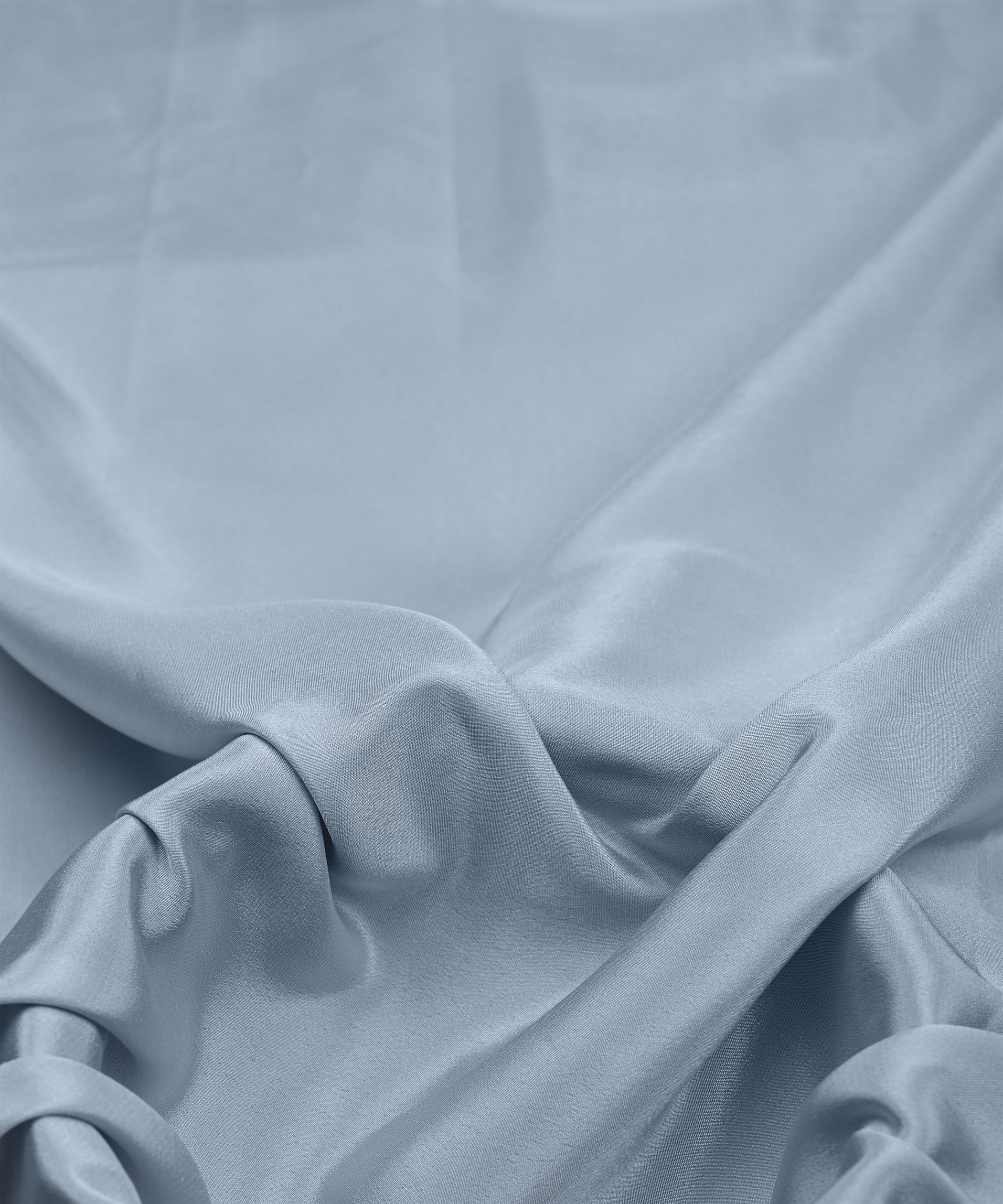 Grey Plain Dyed Crepe Fabric