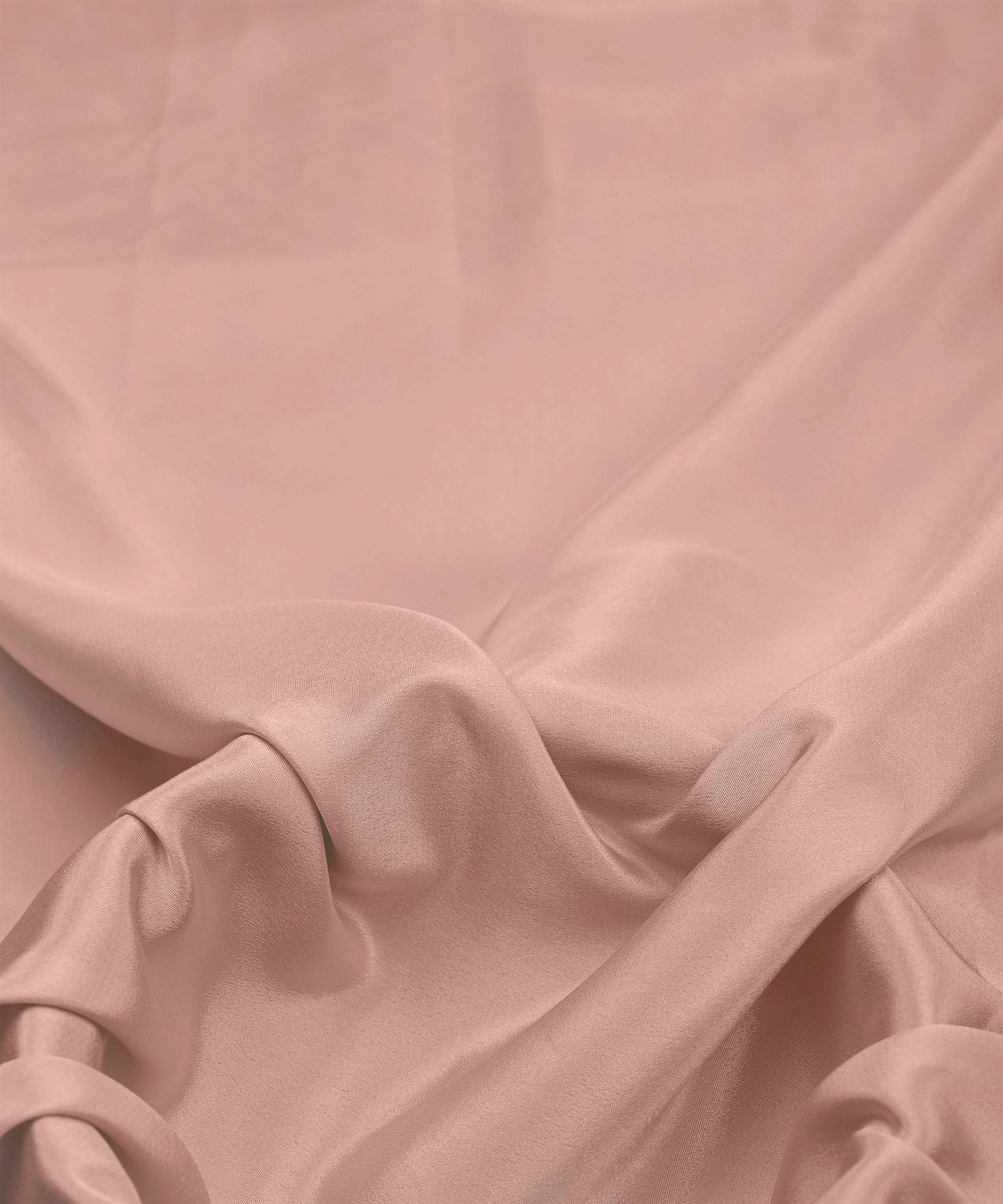 Light Peach Plain Dyed Crepe Fabric