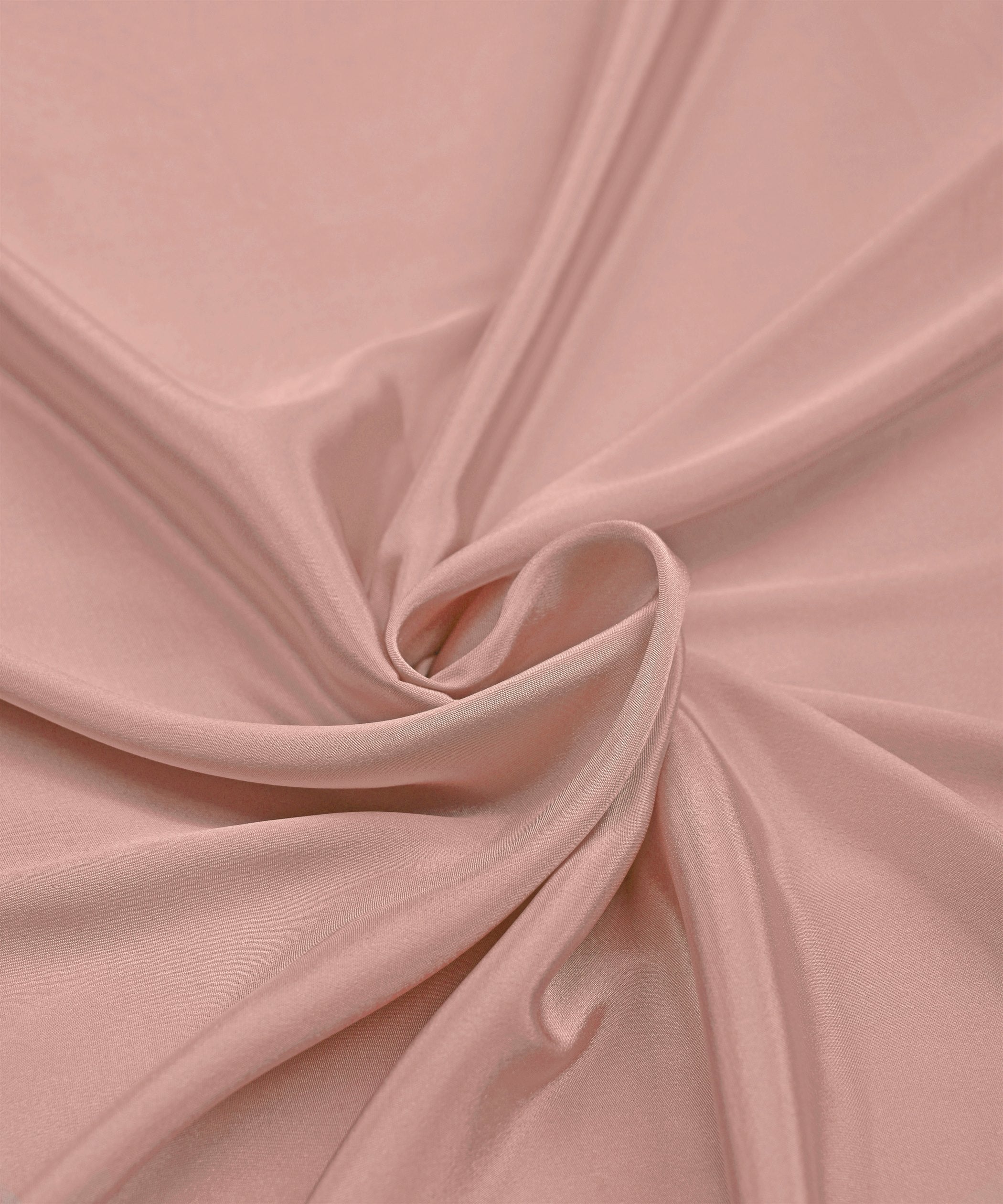 Light Peach Plain Dyed Crepe Fabric