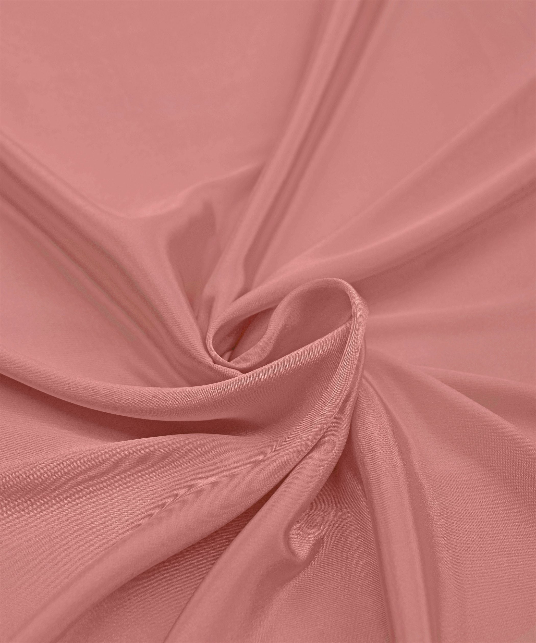 Peach Plain Dyed Crepe Fabric