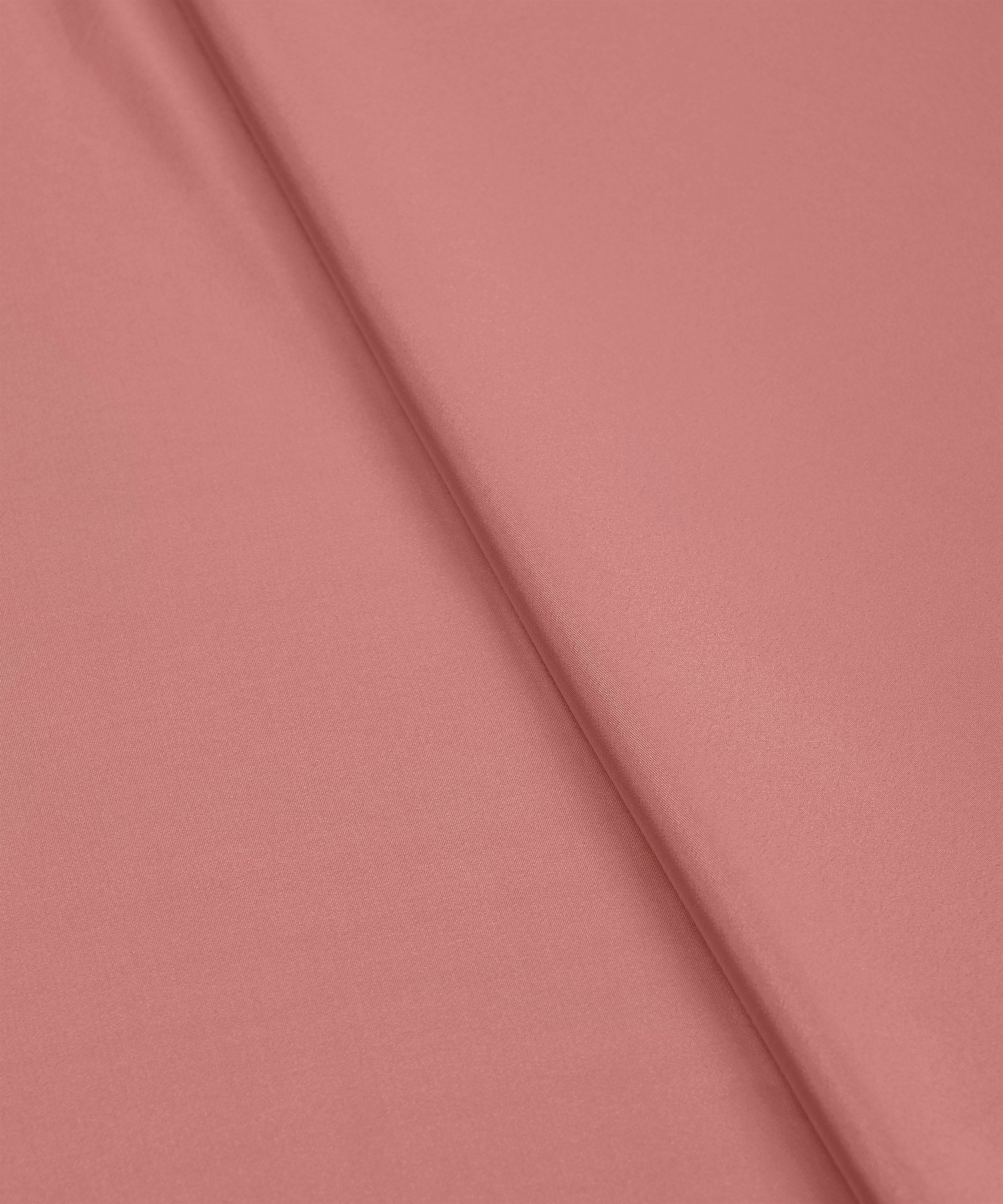 Peach Plain Dyed Crepe Fabric
