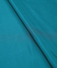 Teal Plain Dyed Crepe Fabric
