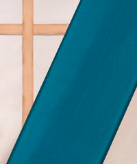Teal Plain Dyed Crepe Fabric