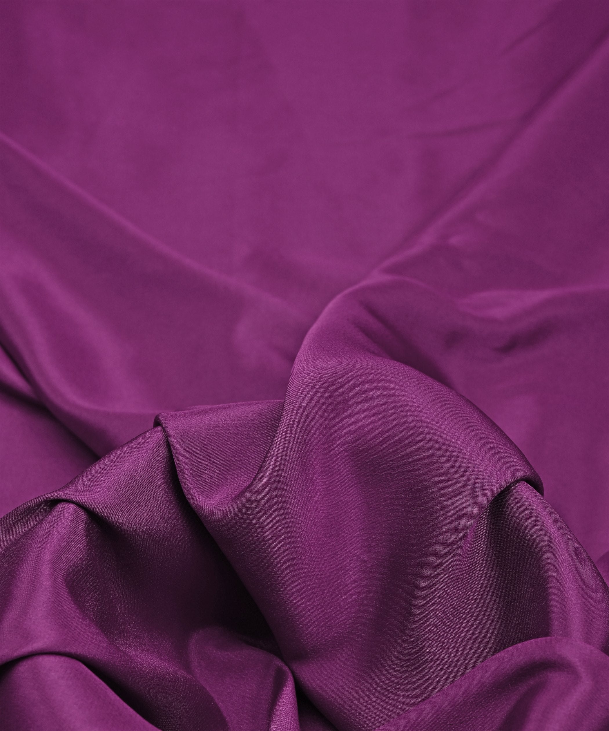 Wine Plain Dyed Crepe Fabric