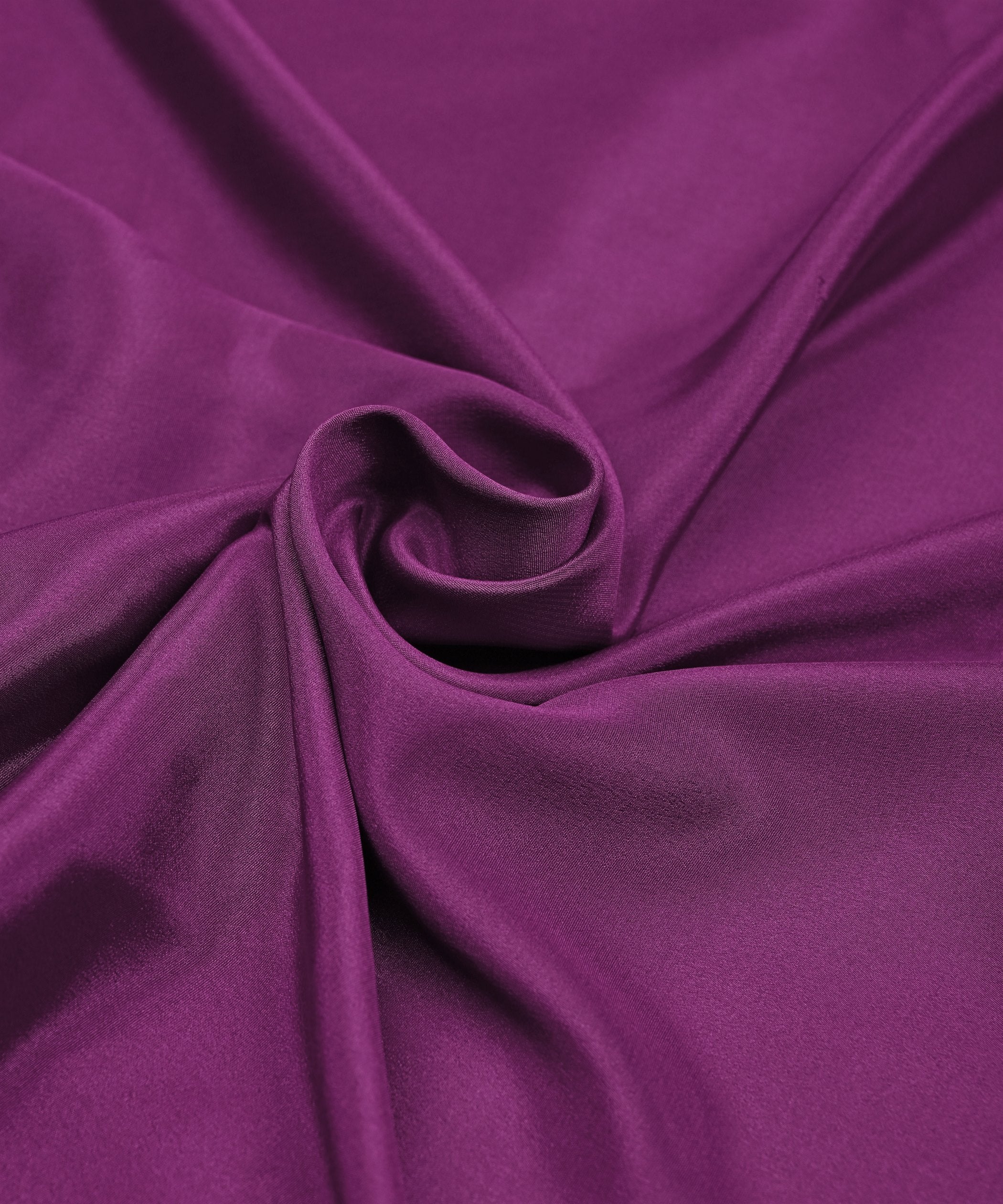 Wine Plain Dyed Crepe Fabric