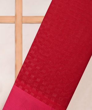 Georgette with Zari Stripes and Satin Border