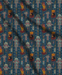 Dark Teal Egypt Print