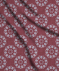 Deep Red-Batik Print