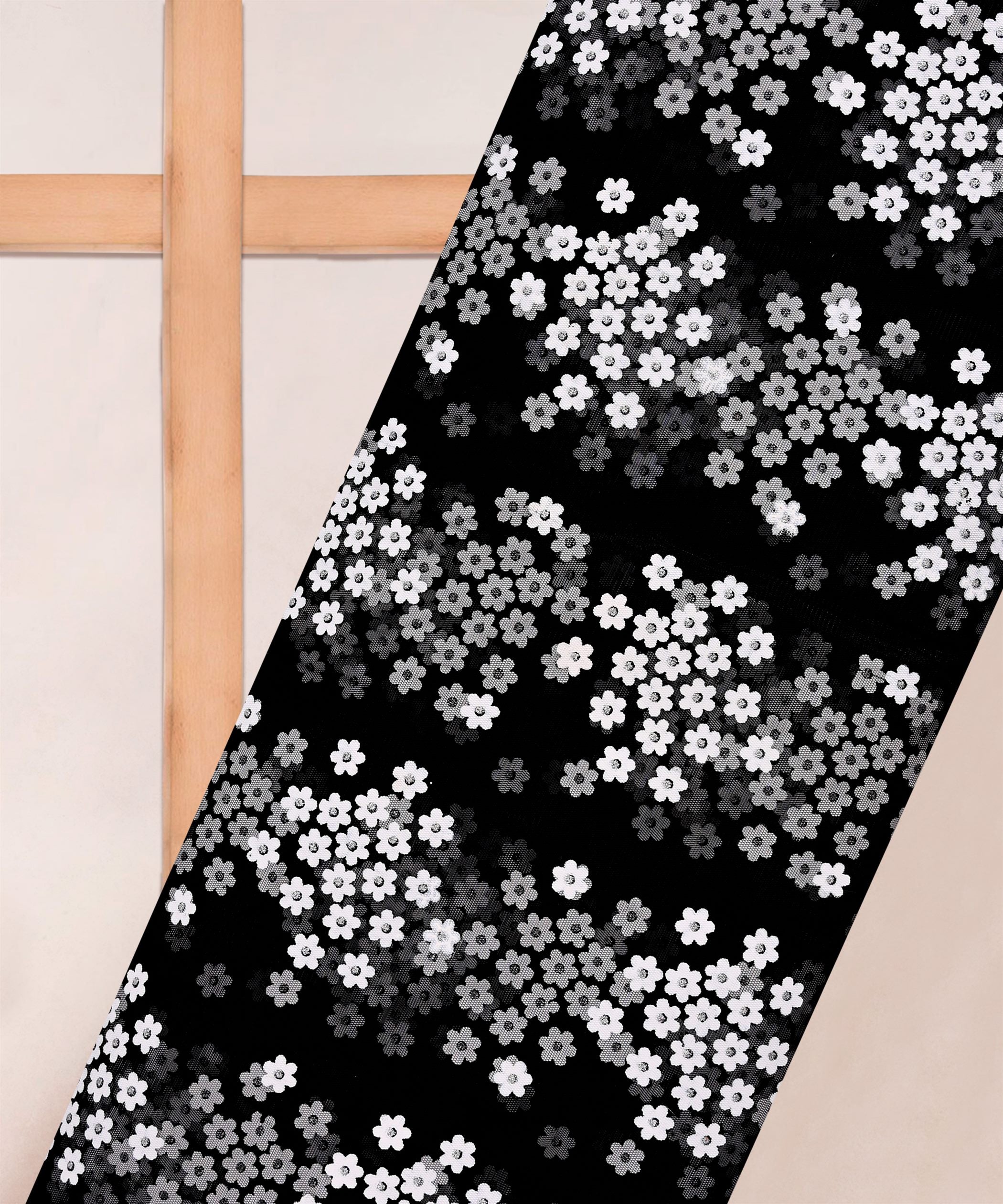 Designer Net Fabric-Black
