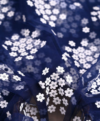 Designer Net Fabric-Navy Blue
