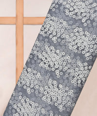 Grey Designer Net Fabric