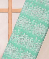 Aqua Green Designer Net Fabric