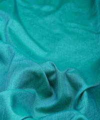 Aquamarine Plain Dyed Dola Silk Fabric