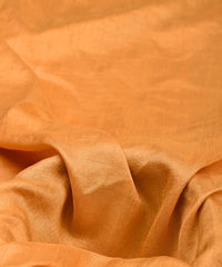 Coral Plain Dyed Dola Silk Fabric