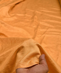 Coral Plain Dyed Dola Silk Fabric
