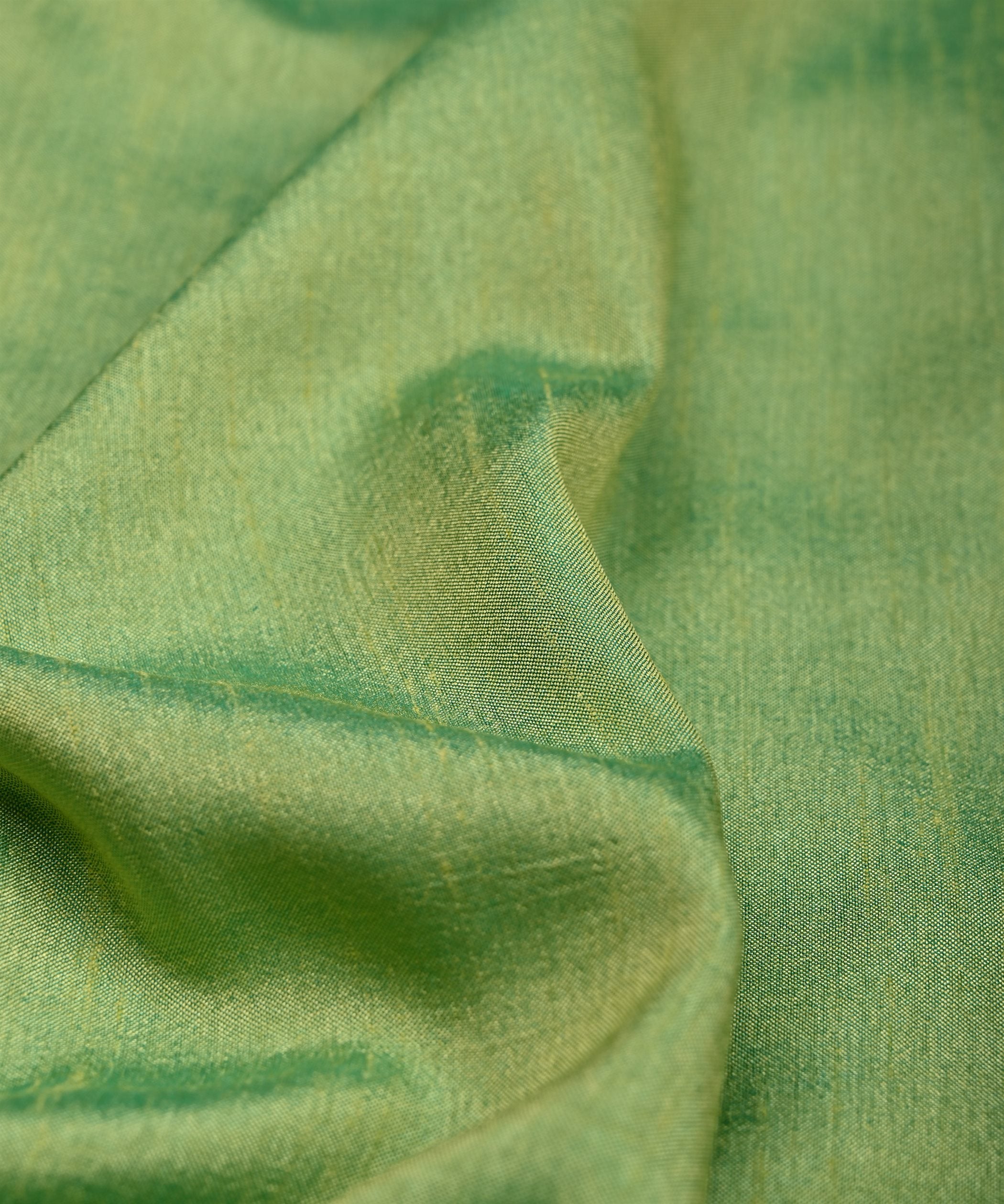 Dusty Green Plain Dyed Dola Silk Fabric