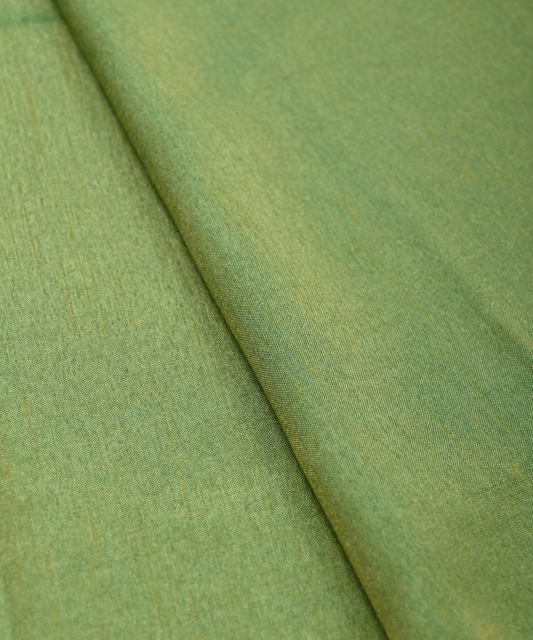 Dusty Green Plain Dyed Dola Silk Fabric