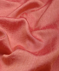Dusty Peach Plain Dyed Dola Silk Fabric