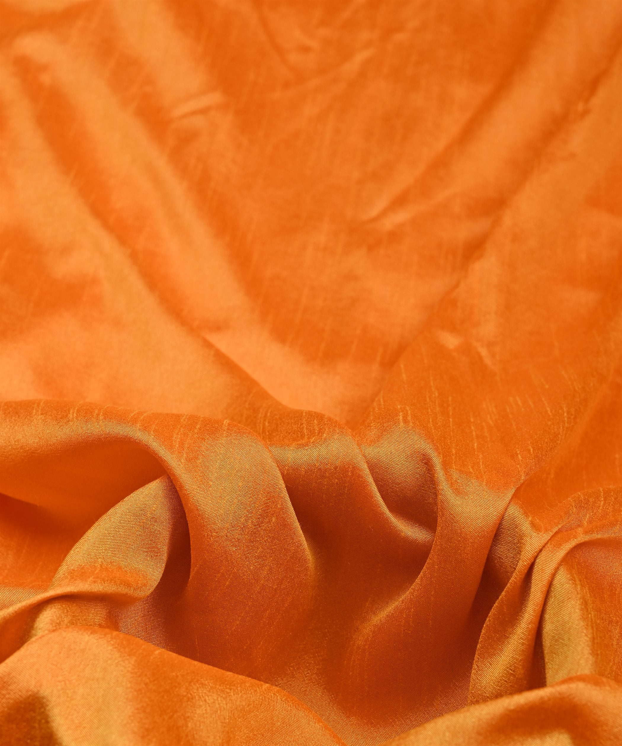 Gold Plain Dyed Dola Silk Fabric