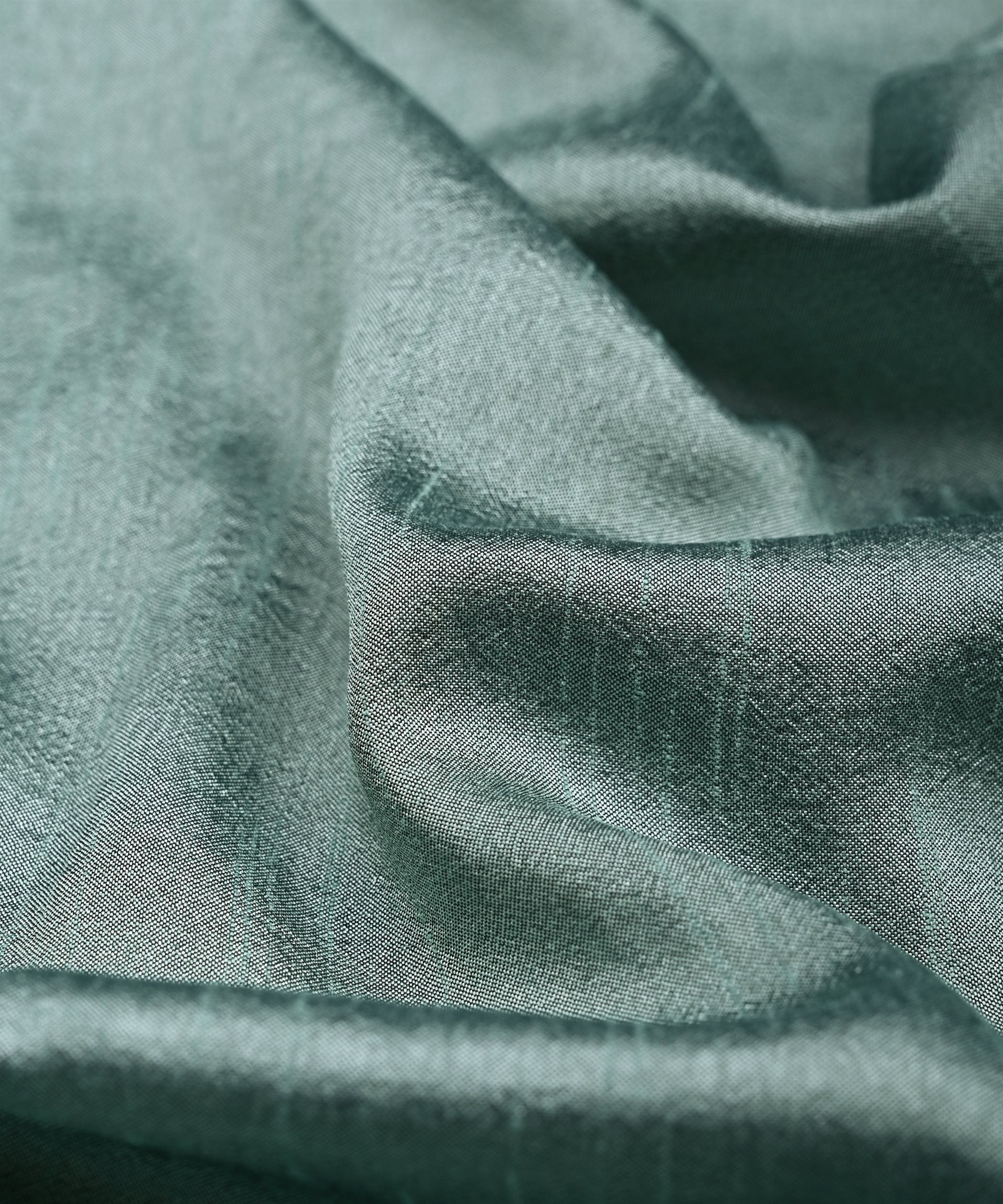 Grey Plain Dyed Dola Silk Fabric