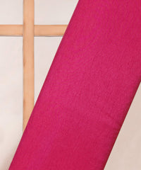 Hot Pink Plain Dyed Dola Silk Fabric