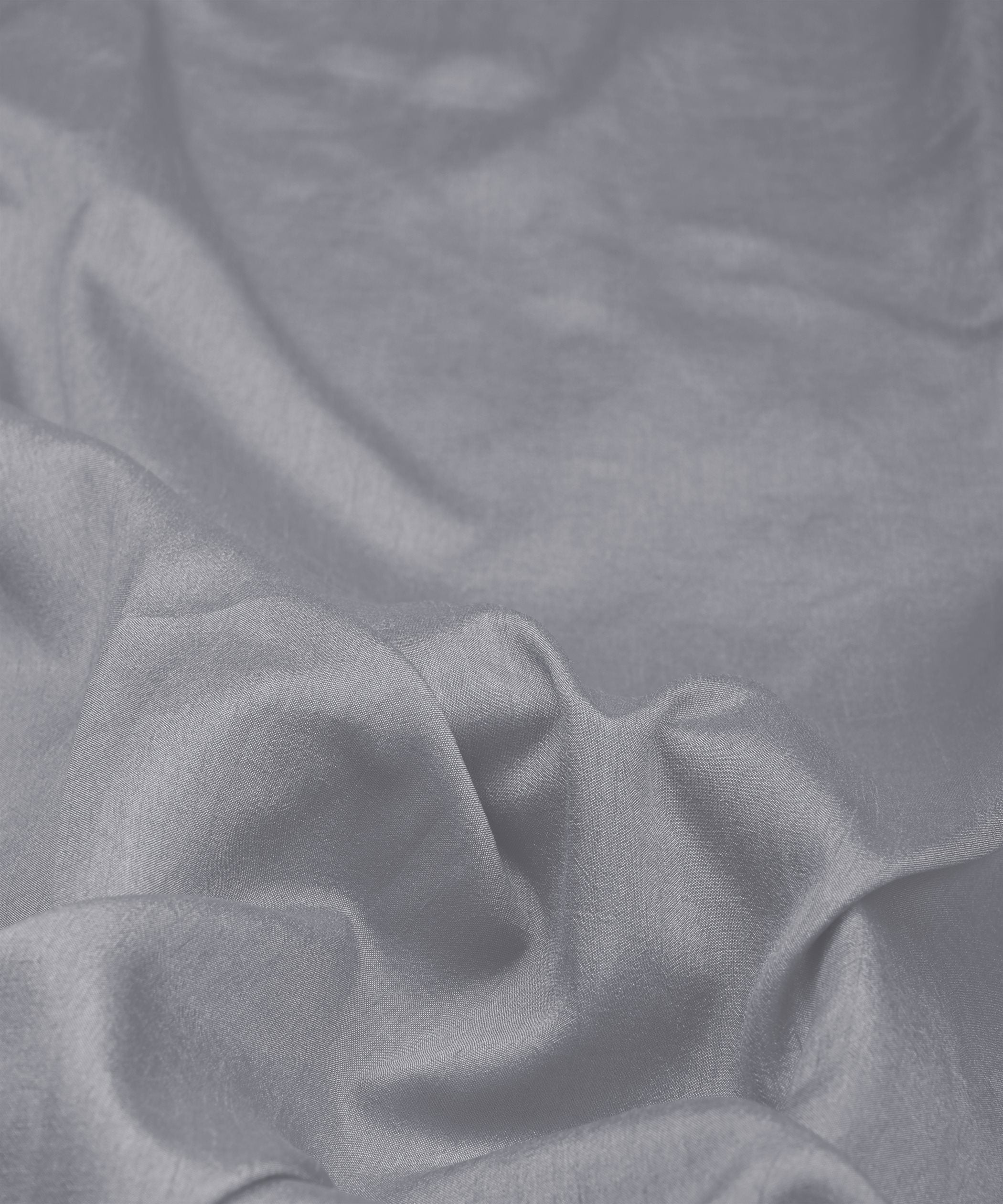 Light Grey Plain Dyed Dola Silk Fabric