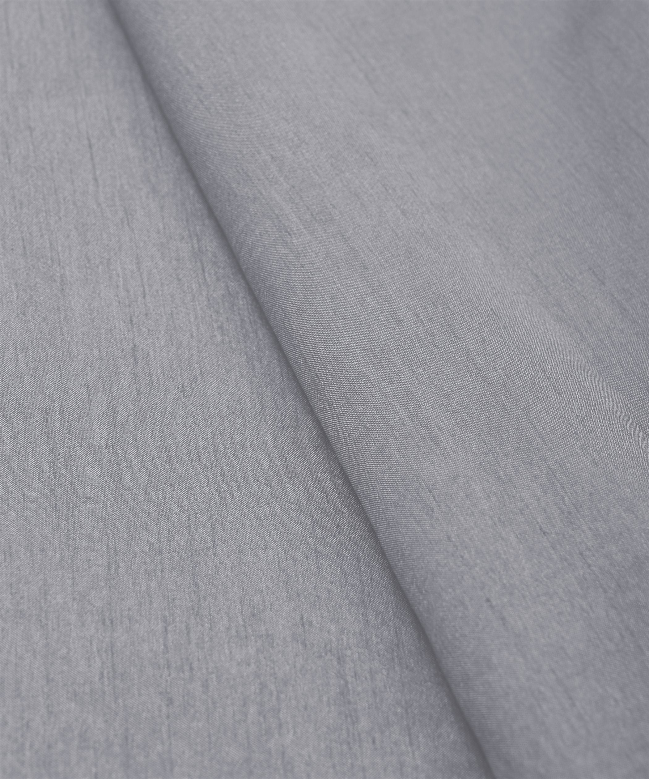 Light Grey Plain Dyed Dola Silk Fabric