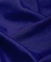 Navy Blue Plain Dyed Dola Silk Fabric