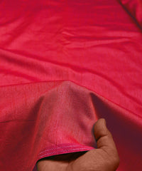 Pink Plain Dyed Dola Silk Fabric