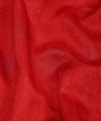 Red Plain Dyed Dola Silk Fabric