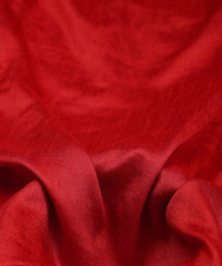 Red Plain Dyed Dola Silk Fabric