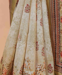 Ethnic Designer Saree with Unstitched Blouse