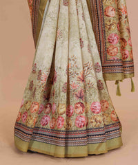 Ethnic Designer Saree with Unstitched Blouse
