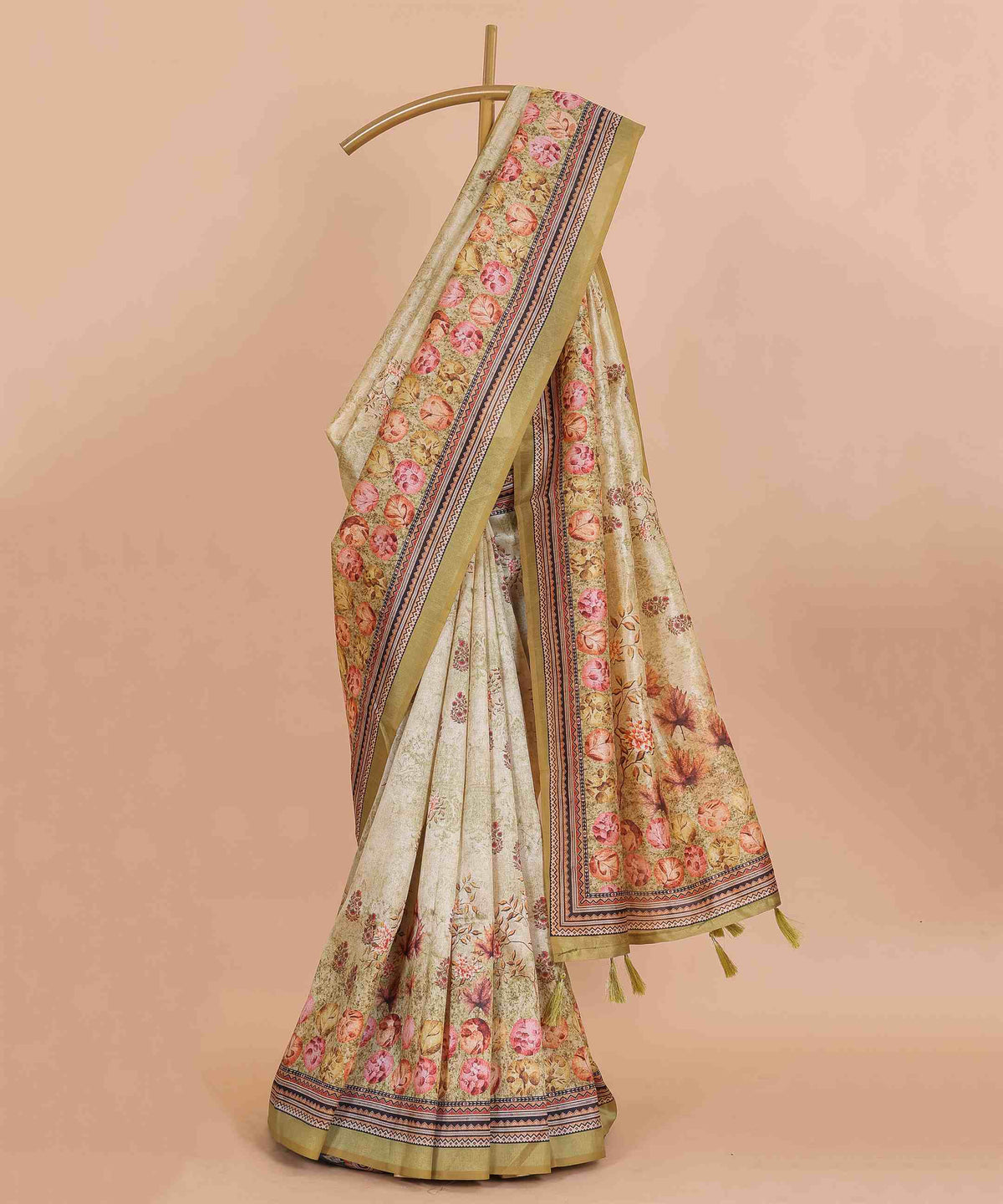 Ethnic Designer Saree with Unstitched Blouse
