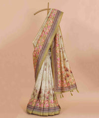 Ethnic Designer Saree with Unstitched Blouse