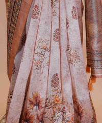 Ethnic Designer Saree with Unstitched Blouse