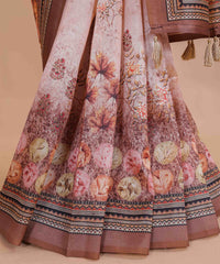 Ethnic Designer Saree with Unstitched Blouse