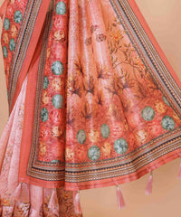 Ethnic Designer Saree with Unstitched Blouse