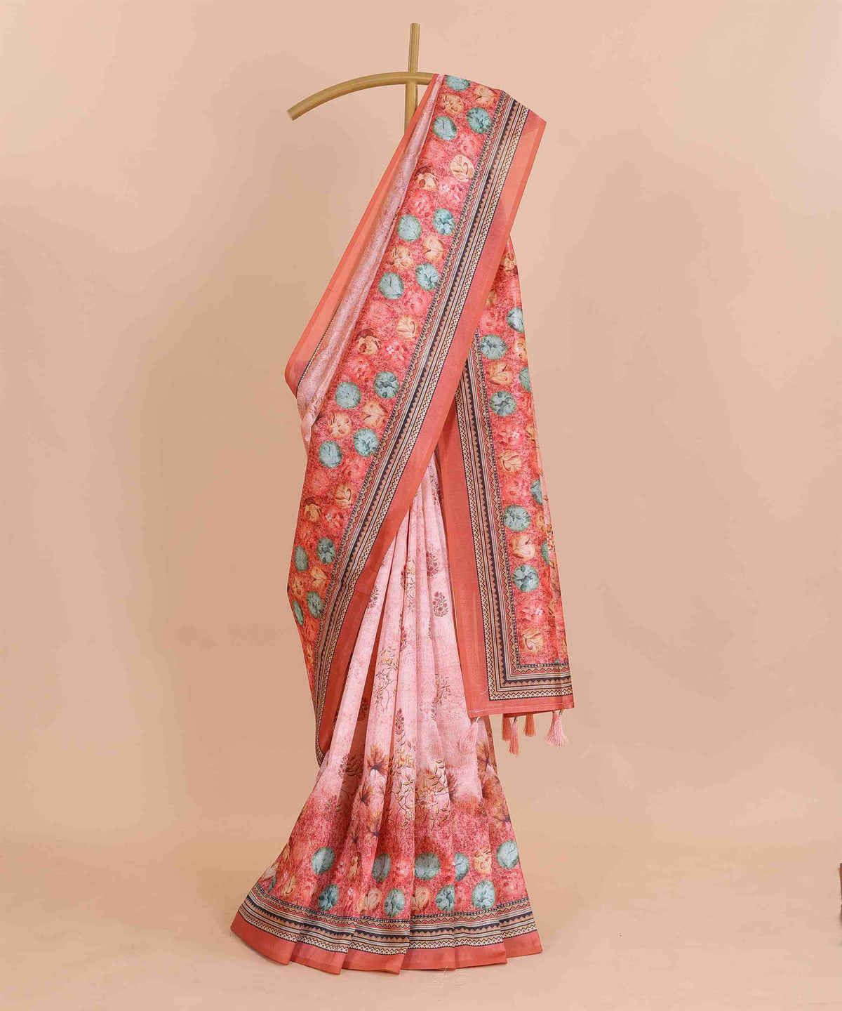 Ethnic Designer Saree with Unstitched Blouse