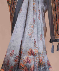 Ethnic Designer Saree with Unstitched Blouse