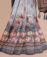 Ethnic Designer Saree with Unstitched Blouse