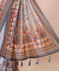 Ethnic Designer Saree with Unstitched Blouse