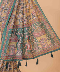 Ethnic Designer Saree with Unstitched Blouse
