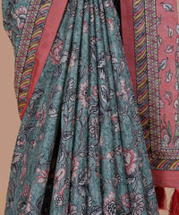 Ethnic Designer Saree with Unstitched Blouse