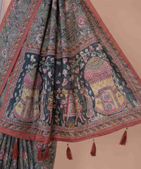 Ethnic Designer Saree with Unstitched Blouse