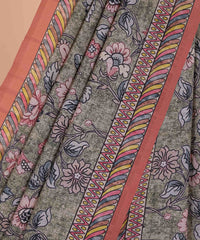Ethnic Designer Saree with Unstitched Blouse