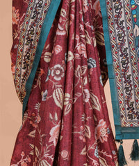 Ethnic Designer Saree with Unstitched Blouse