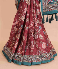 Ethnic Designer Saree with Unstitched Blouse