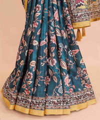 Ethnic Designer Saree with Unstitched Blouse